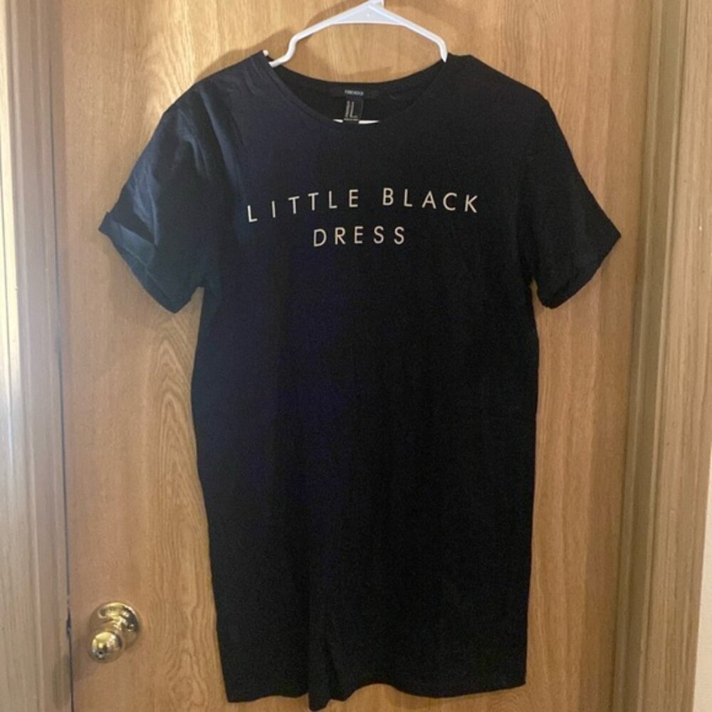 Forever 21 “Little Black Dress” T-shirt Dress - Size M $25